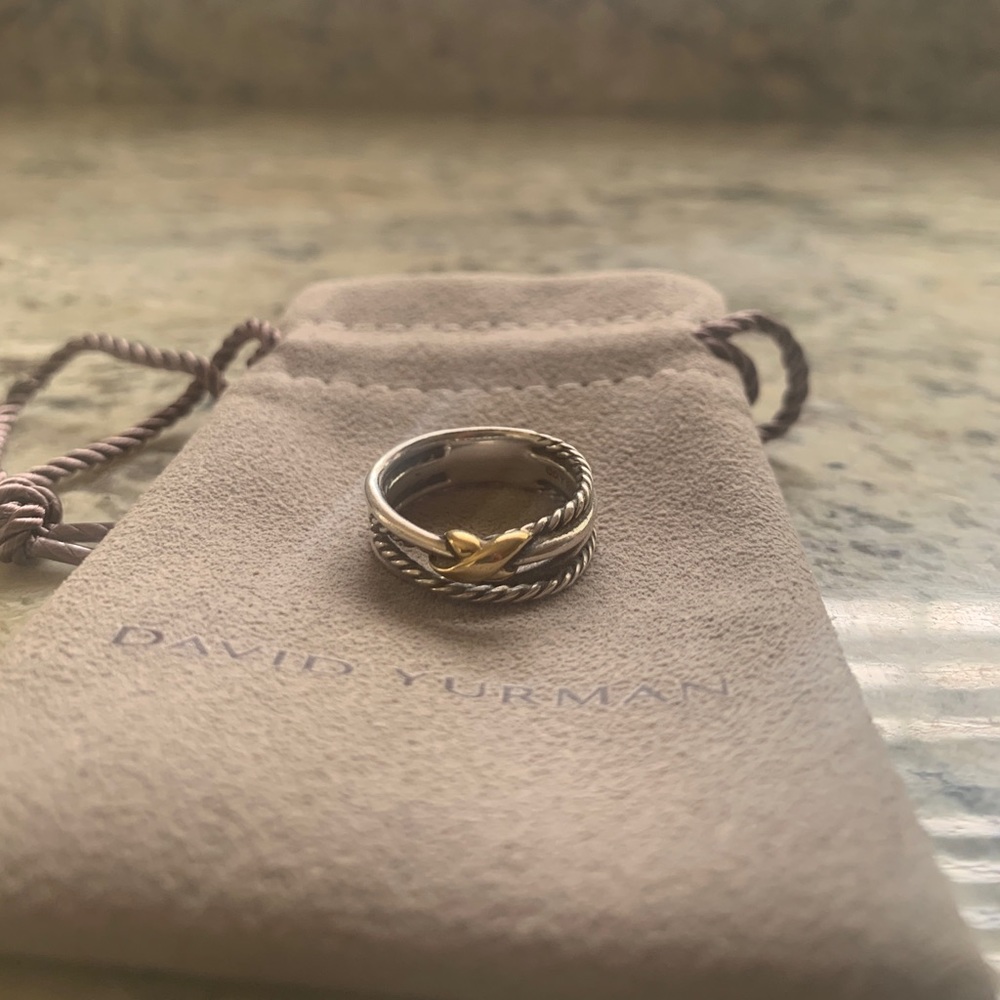 DAVID YURMAN X Crossover Ring with 18K Gold